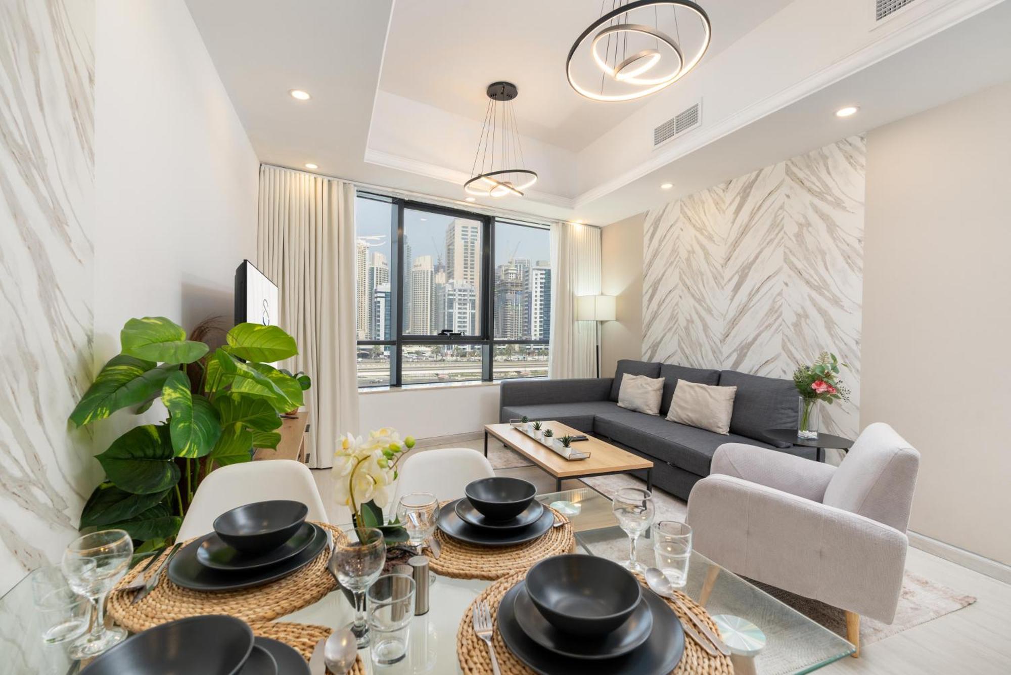 Modern 1Br Apartment In Jlt Next To Metro With City Views Dubai Exterior photo